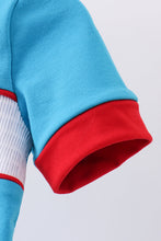 Load image into Gallery viewer, Blue Dr. Seuss smocked romper
