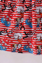 Load image into Gallery viewer, Red Dr. Seuss bamboo dress
