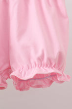 Load image into Gallery viewer, Green clover embroidery stripe bow bloomer set