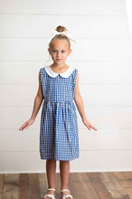 Load image into Gallery viewer, Navy Check Dress