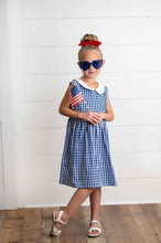 Load image into Gallery viewer, Navy Check Dress