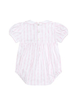 Load image into Gallery viewer, Pink Twirls Smocked Bubble