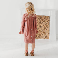 Load image into Gallery viewer, Pastel Pink Lace Yolk Dobby Dress