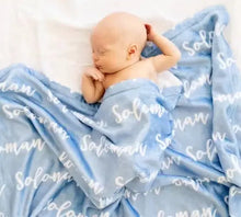 Load image into Gallery viewer, Personalized Baby Blanket, Toddler Blanket, Throw Blanket