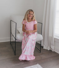 Load image into Gallery viewer, Pink Santa Bow Lounge Gown