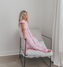 Load image into Gallery viewer, Pink Santa Bow Lounge Gown