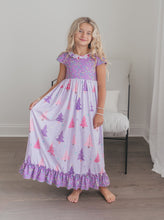 Load image into Gallery viewer, Purple Tree Lounge Gown