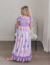 Load image into Gallery viewer, Purple Tree Lounge Gown