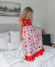 Load image into Gallery viewer, Red Bow Lounge Gown