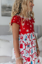 Load image into Gallery viewer, Red Bow Lounge Gown