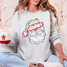 Load image into Gallery viewer, Retro Santa, Christmas, Stripes Sweatshirt