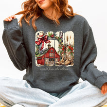 Load image into Gallery viewer, Small Town Christmas, Country, Farm Life, Santa Sweatshirt