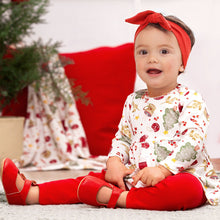 Load image into Gallery viewer, Girls' Christmas Tunic Set – Bamboo Holiday Outfit Set - Noel