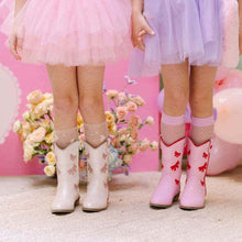 Load image into Gallery viewer, Cowgirl Red + Pink Bow Boots