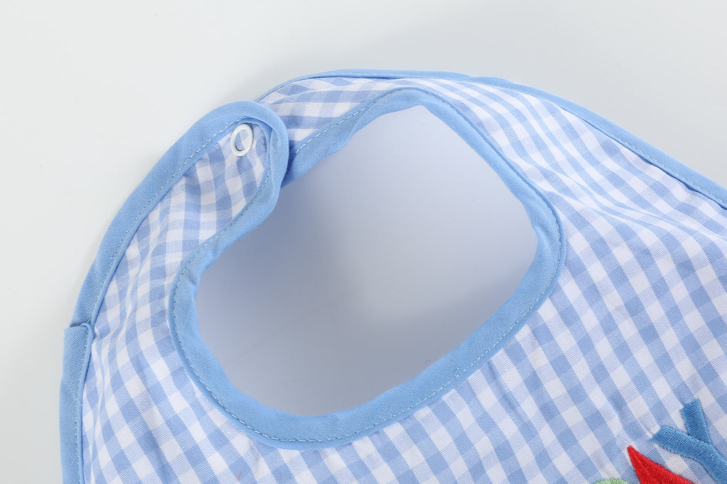 Blue Gingham 'Birthday Boy' Bib - Abbies Place