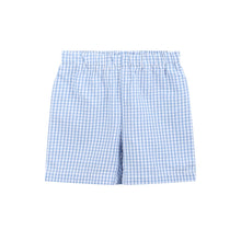 Load image into Gallery viewer, Blue Gingham Crawfish Smocked Shirt and Shorts Set