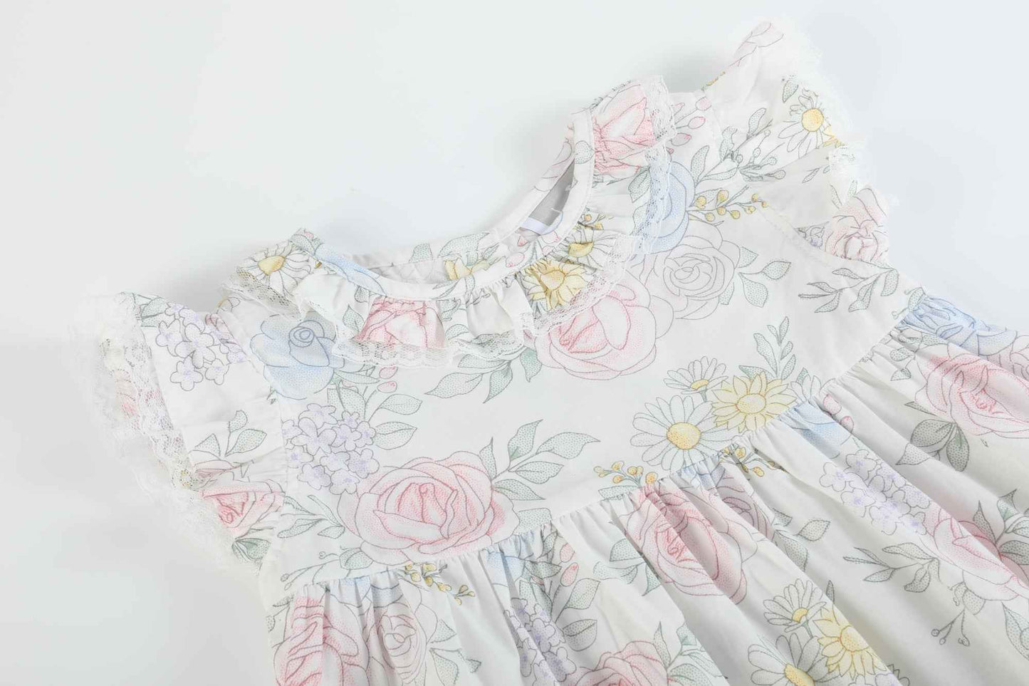 Bouquet Floral Ruffle Dress - Abbies Place