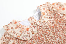 Load image into Gallery viewer, Brown Floral Collared Dress