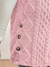 Load image into Gallery viewer, Button Up Plush Hooded Vest Coat