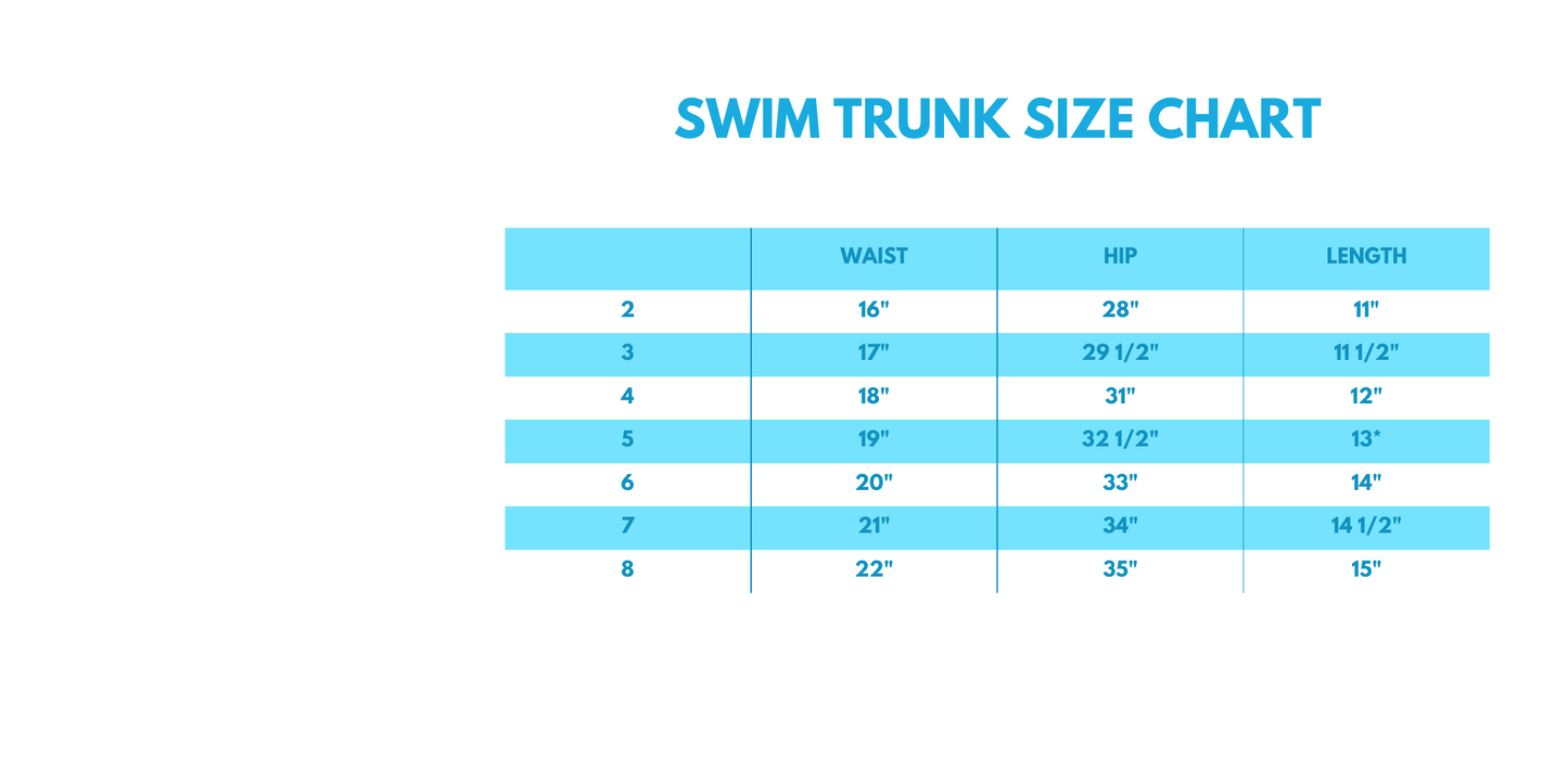 Khaki Character UPF Swim Trunks - Abbies Place