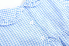 Load image into Gallery viewer, Light Blue Gingham Smocked Dress