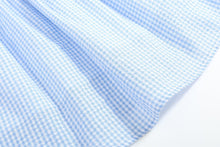 Load image into Gallery viewer, Light Blue Gingham Smocked Dress