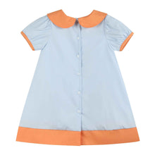Load image into Gallery viewer, Light Blue Pumpkin Applique Collared Dress