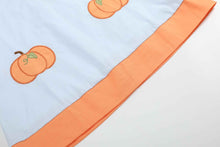 Load image into Gallery viewer, Light Blue Pumpkin Applique Collared Dress