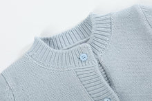 Load image into Gallery viewer, Light Blue Pumpkin Girls Cardigan