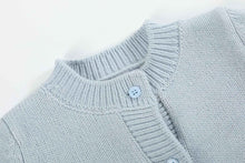 Load image into Gallery viewer, Light Blue Pumpkin Girls Cardigan