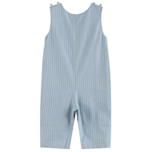 Load image into Gallery viewer, Light Blue Puppy Smocked Overalls