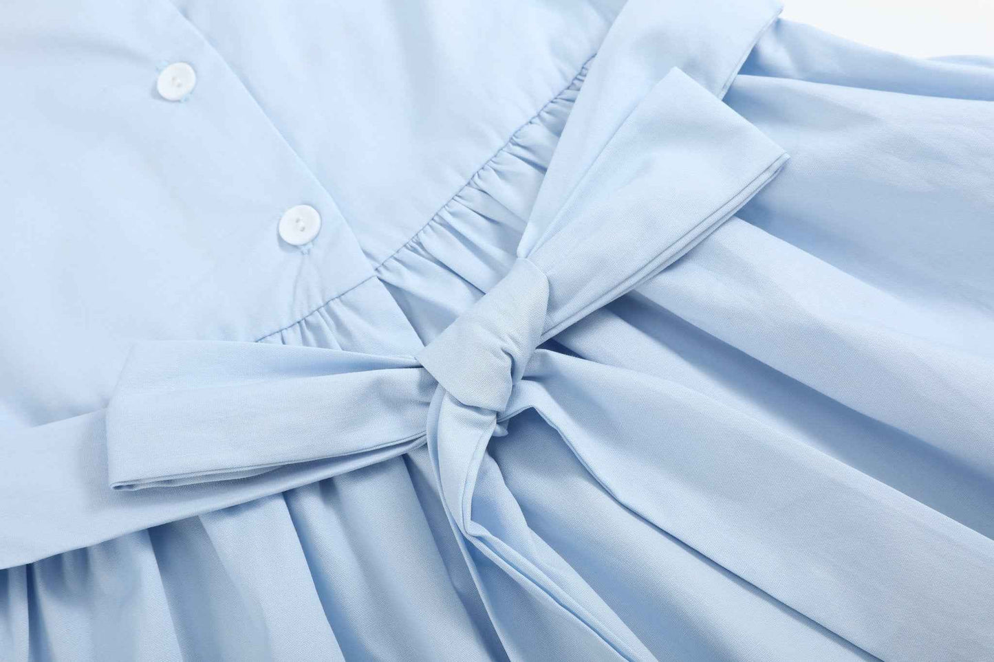 Light Blue USA Flag Smocked Dress - Abbies Place
