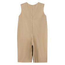 Load image into Gallery viewer, Light Brown Pumpkin Football Truck Overalls