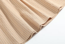 Load image into Gallery viewer, Light Brown Pumpkin Smocked Collared Dress