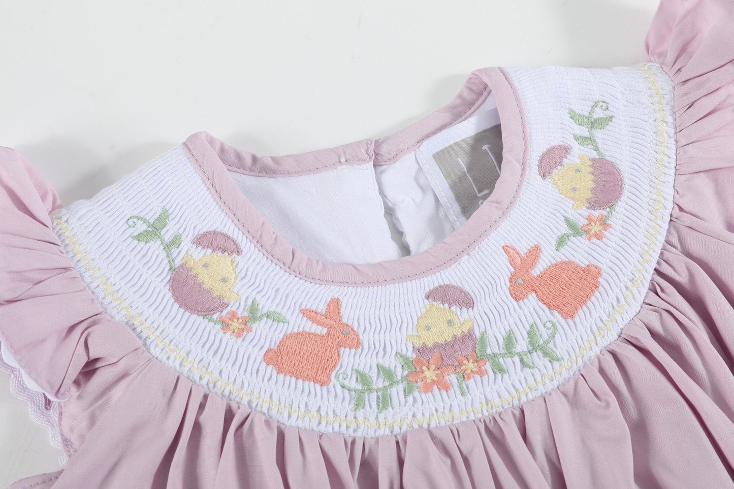 Light Purple Easter Smocked Bishop Dress - Abbies Place