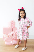 Load image into Gallery viewer, Merry Mistletoe 3/4 Sleeve Ruffle Twirl Dress