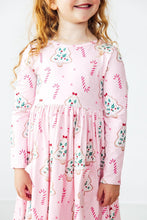 Load image into Gallery viewer, Christmas Cookies L/S Pocket Twirl Dress