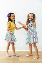 Load image into Gallery viewer, Mardi Gras 3/4 Sleeve Pocket Twirl Dress