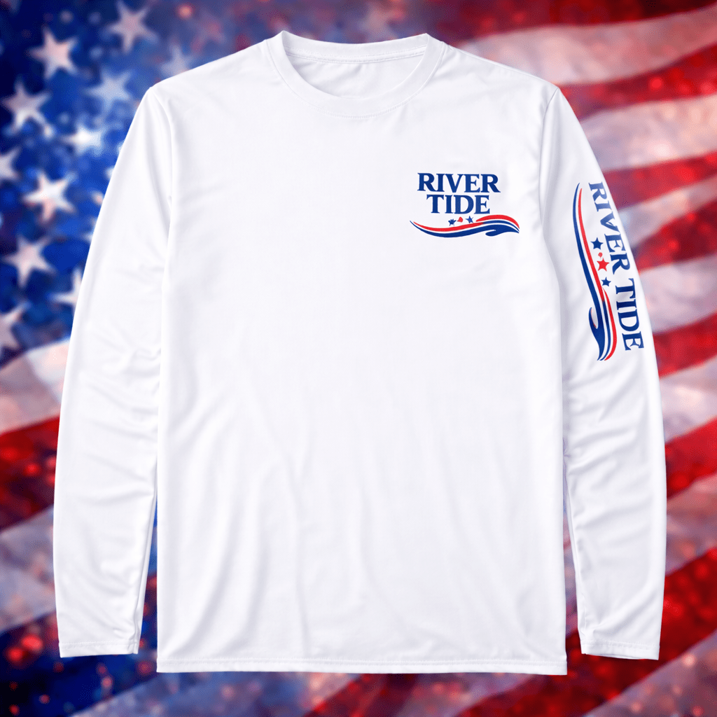 Patriotic Marlin America 250 Long Sleeve Performance Shirt - Abbies Place