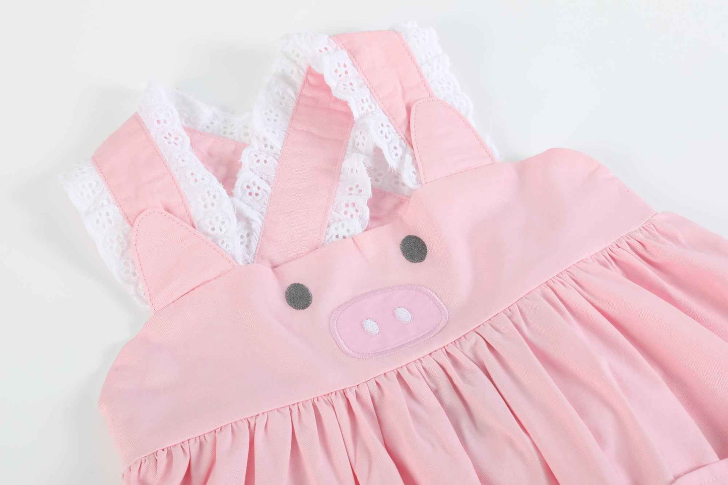 Pink and Lace Piggy Dress - Abbies Place