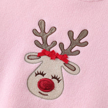 Load image into Gallery viewer, Pink Reindeer Sweater