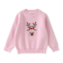 Load image into Gallery viewer, Pink Reindeer Sweater