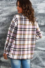 Load image into Gallery viewer, Plaid Button Boyfriend Style Shirt Jacket with Breast Pockets