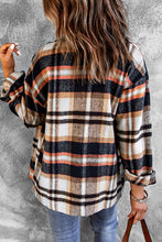 Load image into Gallery viewer, Plaid Button Boyfriend Style Shirt Jacket with Breast Pockets