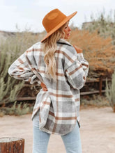 Load image into Gallery viewer, Plaid Button-Down Long Sleeve Jacket