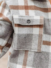 Load image into Gallery viewer, Plaid Button-Down Long Sleeve Jacket