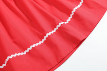 Load image into Gallery viewer, Red Christmas Bows Smocked Bishop Dress