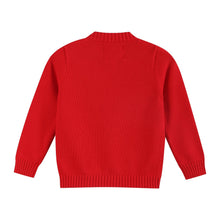 Load image into Gallery viewer, Red Christmas Tree Knit Cardigan
