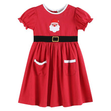 Load image into Gallery viewer, Red Santa Dress with Black Sash