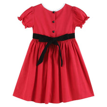 Load image into Gallery viewer, Red Santa Dress with Black Sash